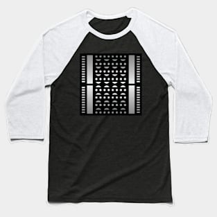 “Dimensional Happiness” - V.1 Grey - (Geometric Art) (Dimensions) - Doc Labs Baseball T-Shirt